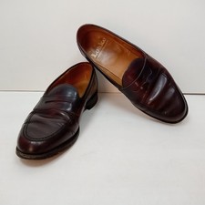 Loake  Classic Penny Loafers UK 8.5 E Burgundy Leather Made In England
