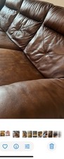 Harveys 3-Seater Leather Brown  Sofa