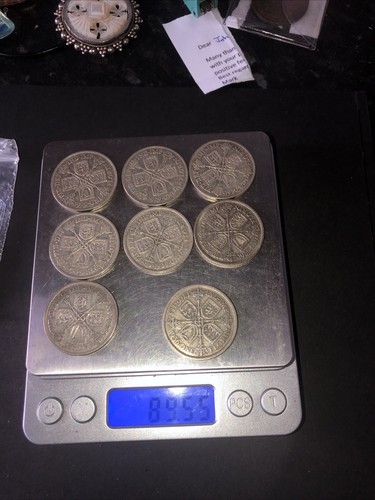 George silver florins - silver, /
