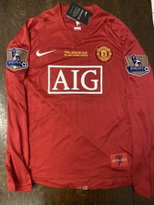 Ronaldo 7, Manchester United 2008/09 Home Shirt, Size M, Defect Final Stitching