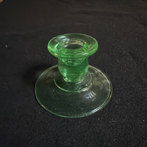 Vintage green depression glass