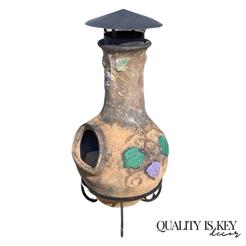 Mexican chiminea outdoor - mexican, clay
