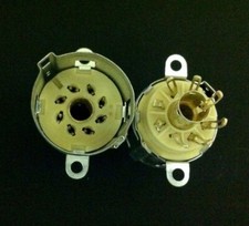 8 Pin B8A  Philips  Ceramic Rimlock Tubes Sockets For ECC40, EF40, EZ41, etc.   