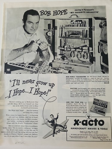 1947 bob hope never grow - hope, ll