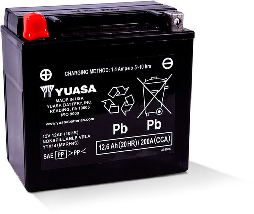 Yuasa maintenance free - yuasa, ytx14
