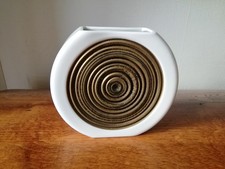 Thomas 70s Porcelain Vintage Vase Flower Vase Target Mid Century White Gold 15cm