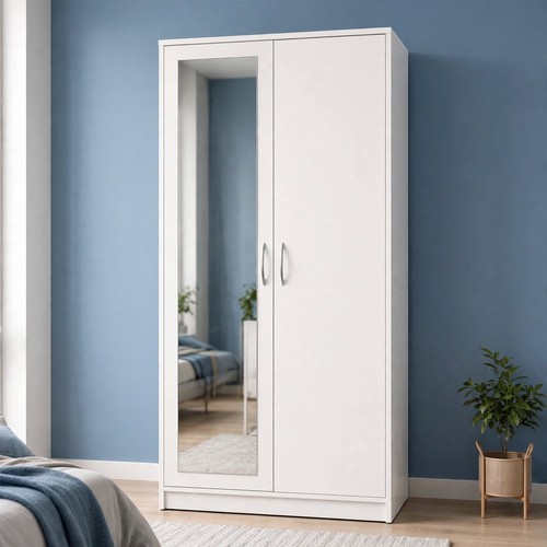 Modern wooden wardrobe door - wooden,