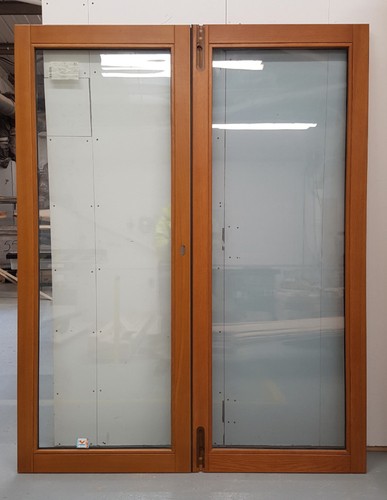 Wooden timber oak french doors - oak,