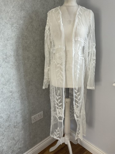 Select white floral lace mesh - lace,