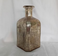Gold mercury glass bottle - , vase