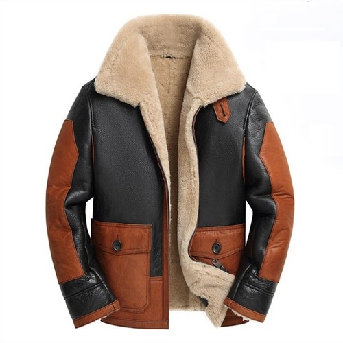 Men shearling pilot bomber - pilot,