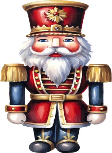 Christmas nutcracker wall art - christmas,
