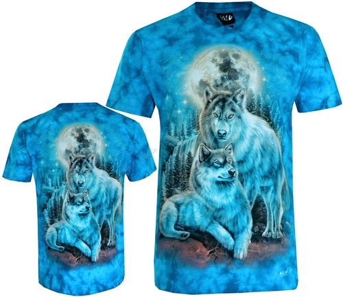 Tie dye shirt wolves - t-shirt, a