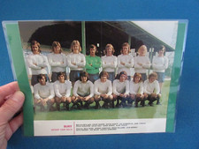 BURY 1973/74 Mounted Laminated