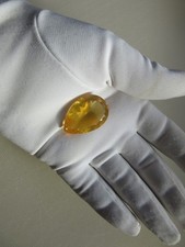 COLOSSAL 24.9CT BRAZILN GOLDEN ORANGE FIRE OPAL
