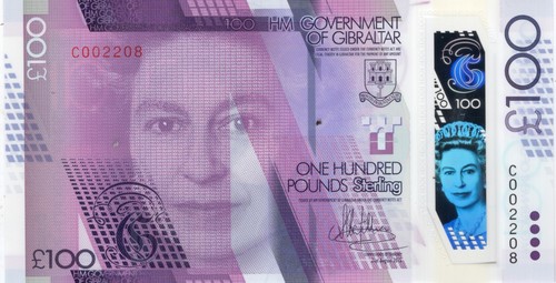 Gibraltar 100 pounds 2016 - 100,