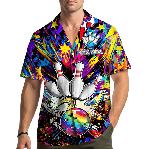 Personalized bowling hawaiian - personalized,