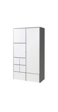 IKEA VISTHUS Wardrobe White Modern Design with Multiple Storage Compartments