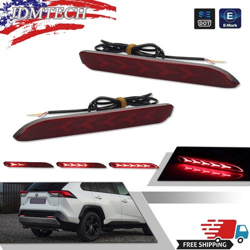 Red rear bumper reflectors - rear,