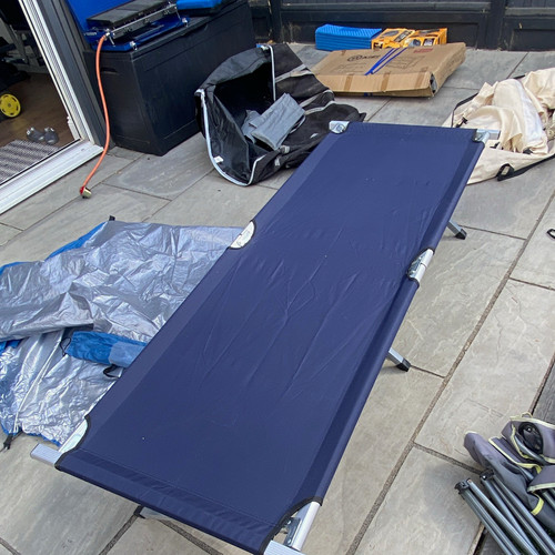 Foldable camping bed metal - foldable,