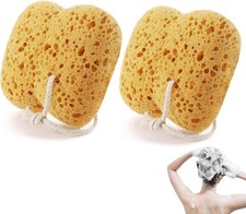 2Pcs Bath Sponge, Natural Sea