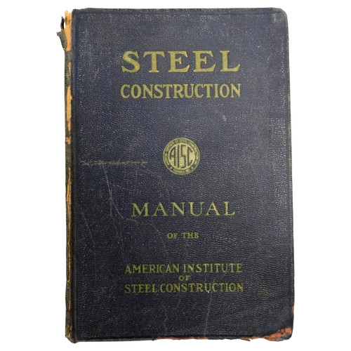 Steel construction manual 5th - construction,