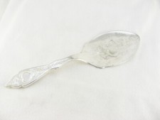 Mayell Vintage Cake Slicer 8” Server Oval Silver Plated Made in England 1950s