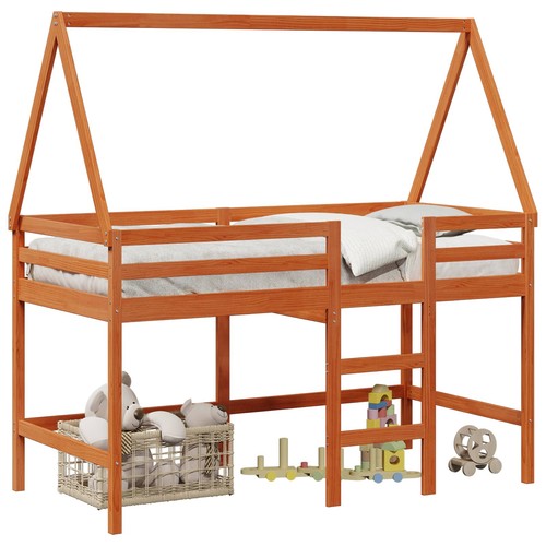 Loft bed frame - pine, wood