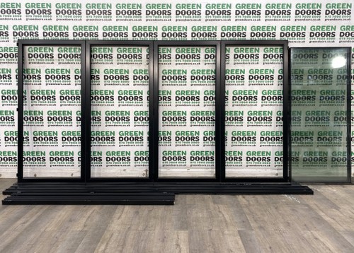 Black folding sliding doors - sliding,