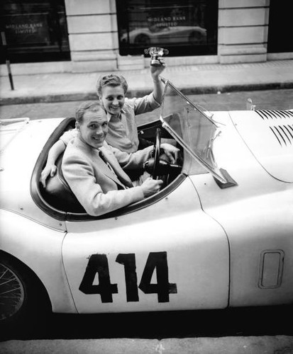 Ian appleyard driving his - ian,