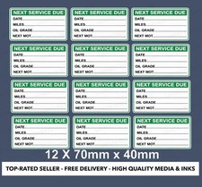 Sticker next service car - sticker,