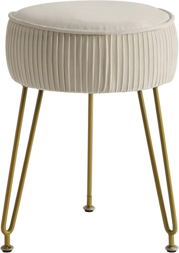 Velvet vanity stool - stool, ottoman