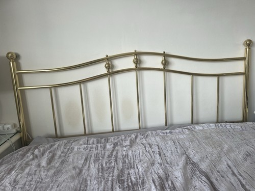 Brass king size headboard - brass,