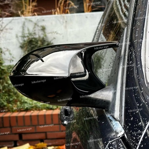 Gloss black side mirror - 2x,