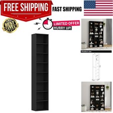 8-Tier Media Tower Rack CD DVD