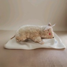 Vintage 1960s Steiff Pieps the Mouse (Tag Removed) - red eyes - excellent