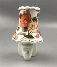 Durable Floral Ceramic Decorative LED Night Light Bedrooms, Hallways, and Office