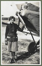 Miss Amy Johnson C.B.E. Superb Real Photographic Postcard by  Raphael Tuck c1930