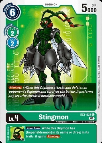Digimon card game stingmon - card,