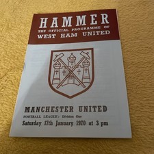 1970 WEST HAM UTD V MANCHESTER