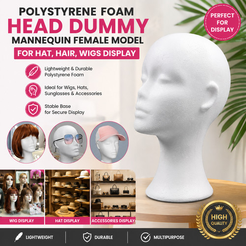 Polystyrene foam head - head, dummy
