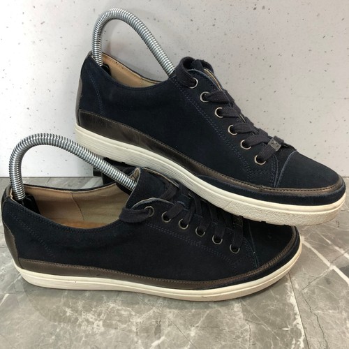 Caprice womens navy blue - navy, suede