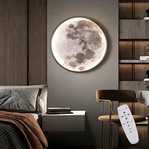 Modern led moon dimmable wall - modern,