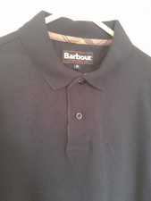 Barbour Mens Blue Collared Sweatshirt Size Medium