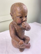 Plaster Baby Sculpture Figure