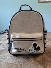 Cute Primark Disney Mickey Mouse Beige Mini Rucksack/Backpack Travel Bag - NEW