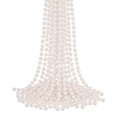 Christmas pearl bead garland - christmas,