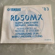 YAMAHA RD50MX SUPPLEMENTARY