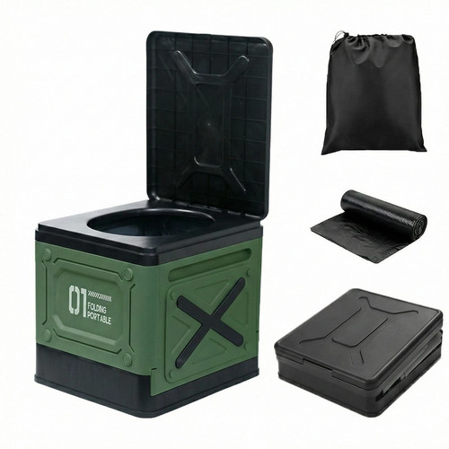 Foldable portable toilet - foldable, for