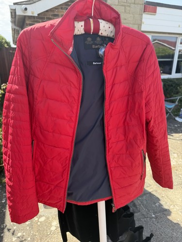 Barbour red fibredown quilted - red,